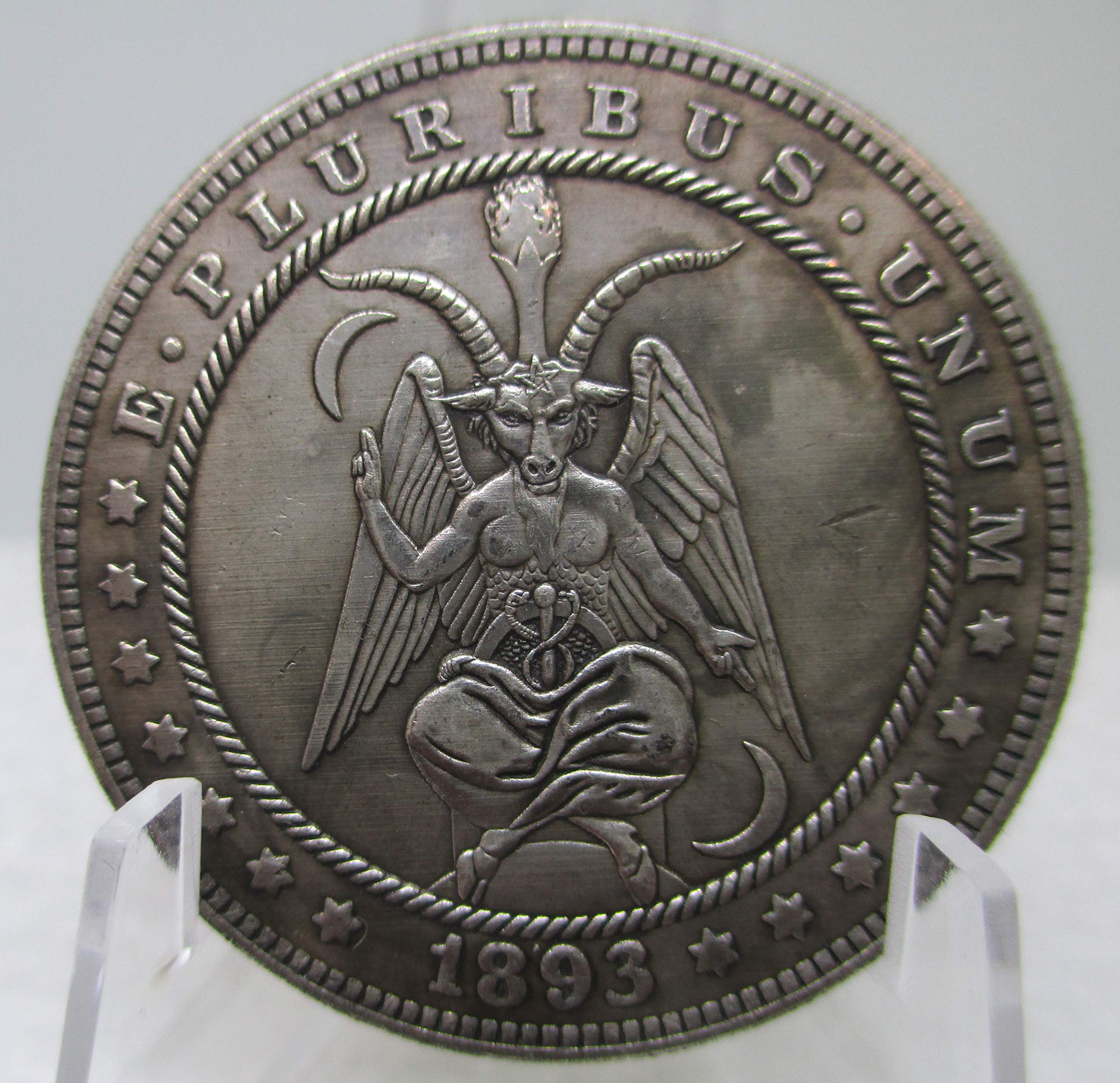 アンティーク　デビル 悪魔　Devil マリオネット　骨董　ミッドセンチュリー Amazon.com: Hobo Nickel 1893 Morgan Dollar Devil Satan Lucifer